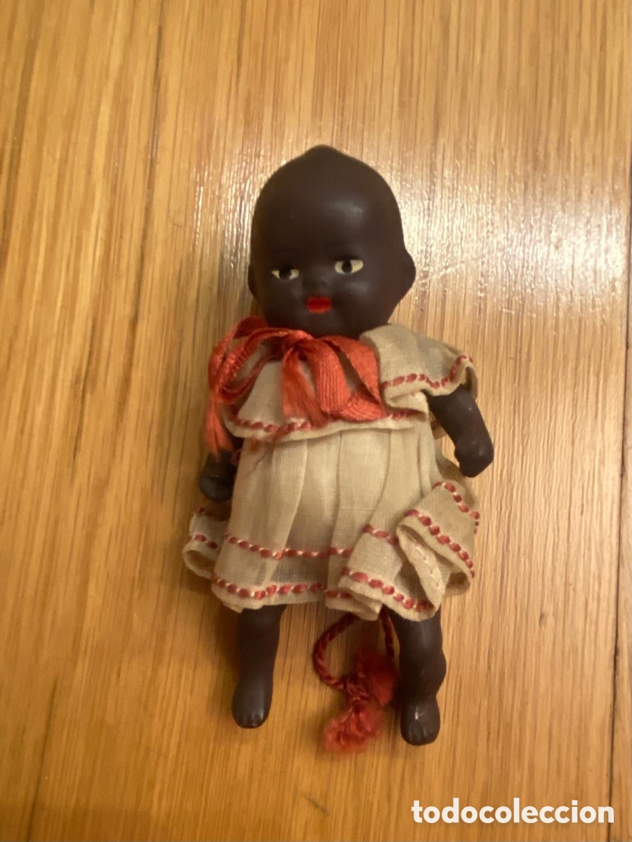 Mu&ntilde;ecas celuloide: Antiguo beb&eacute; negro de celuloide - Foto 1
