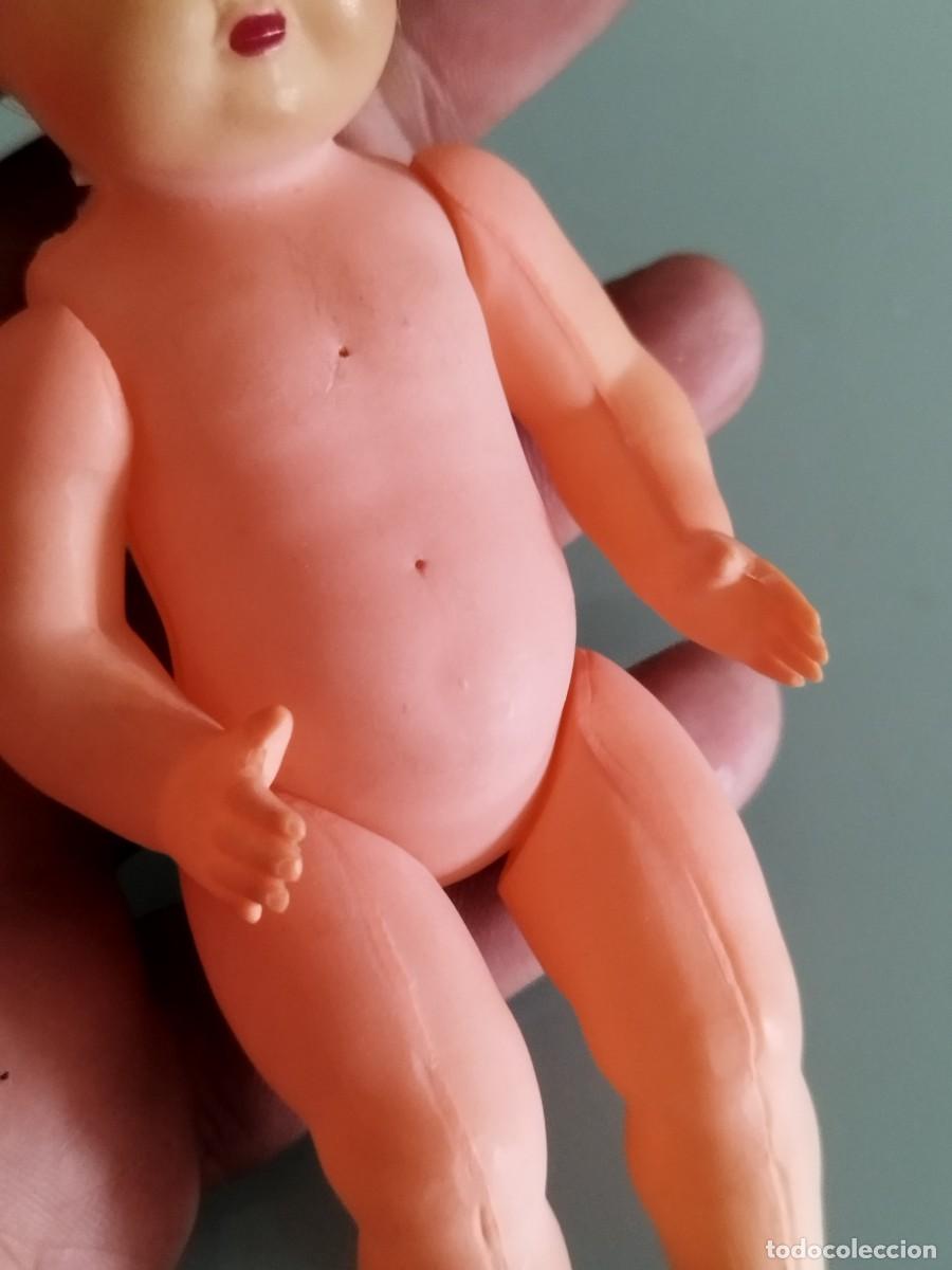 Mu&ntilde;ecas celuloide: Antigua peque&ntilde;a mu&ntilde;eca de celuloide francesa, con el pelo a restaurar. - Foto 3