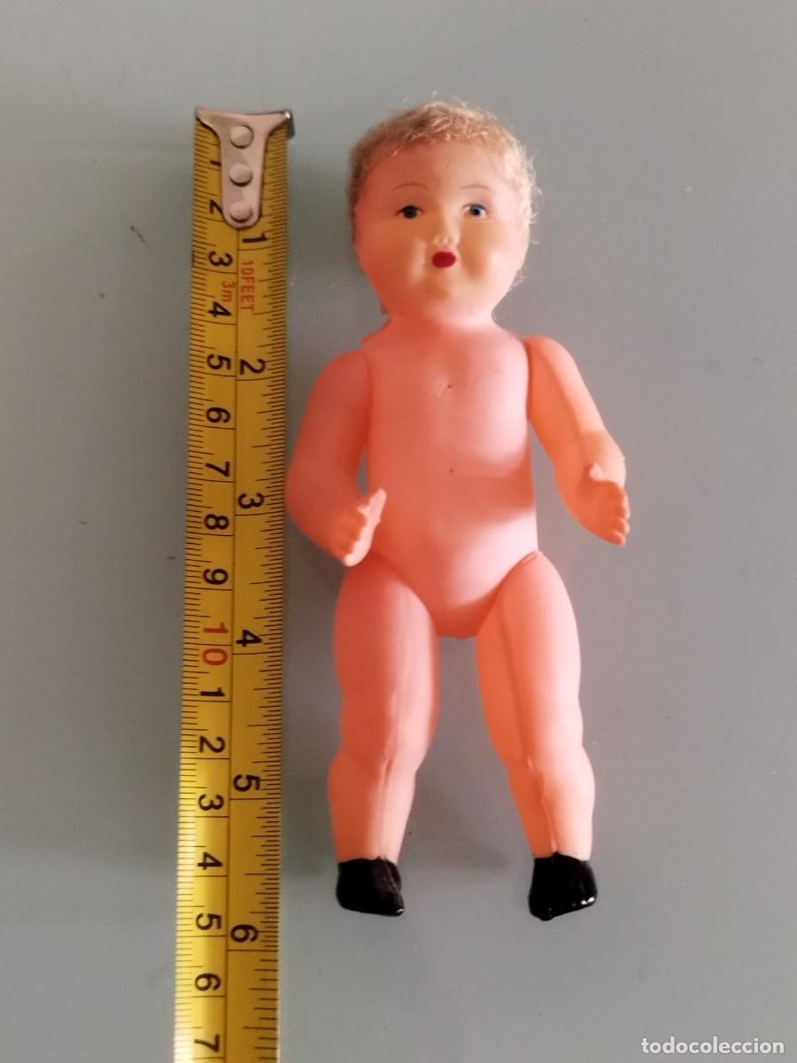 Mu&ntilde;ecas celuloide: Antigua peque&ntilde;a mu&ntilde;eca de celuloide francesa, con el pelo a restaurar. - Foto 8