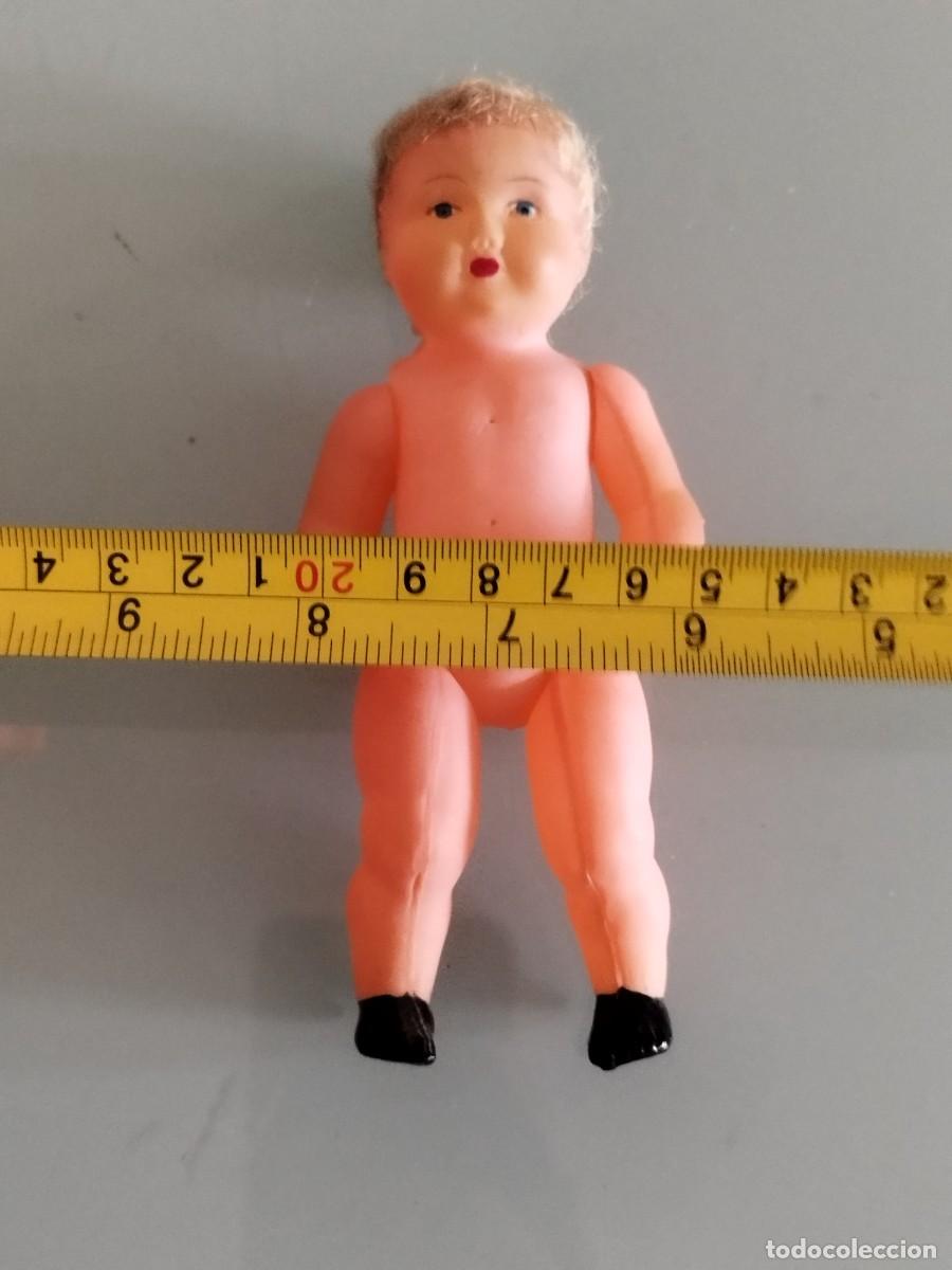 Mu&ntilde;ecas celuloide: Antigua peque&ntilde;a mu&ntilde;eca de celuloide francesa, con el pelo a restaurar. - Foto 9
