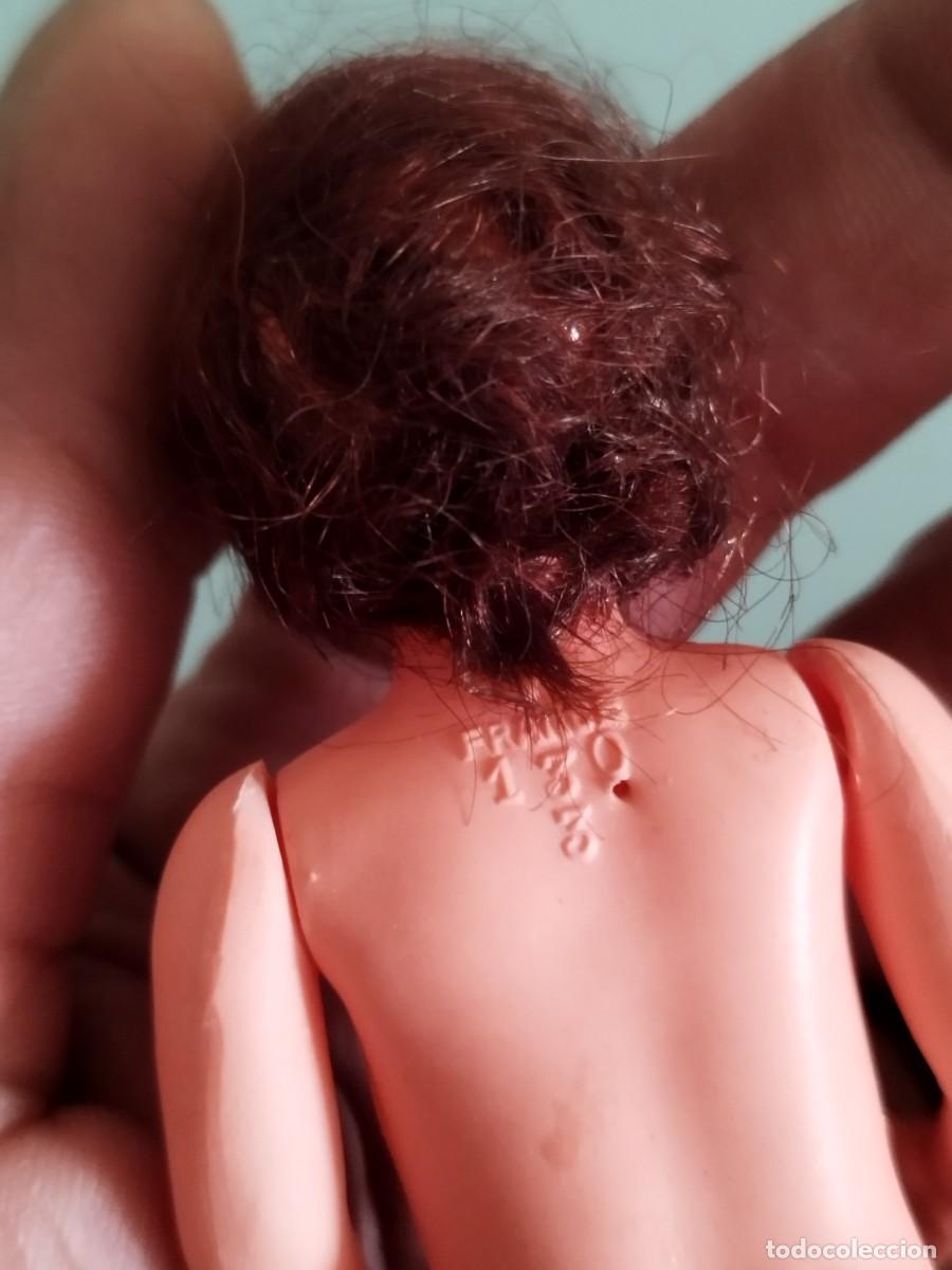 Mu&ntilde;ecas celuloide: Antigua peque&ntilde;a mu&ntilde;eca de celuloide francesa, con peluca. - Foto 5