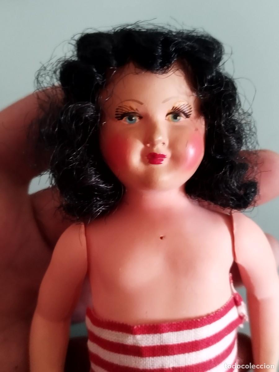 Mu&ntilde;ecas celuloide: Antigua Mu&ntilde;eca francesa PETITCOLLIN a&ntilde;os 40-50. - Foto 2