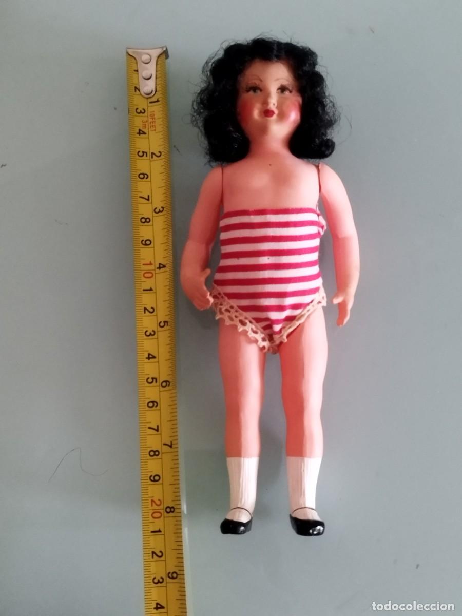 Mu&ntilde;ecas celuloide: Antigua Mu&ntilde;eca francesa PETITCOLLIN a&ntilde;os 40-50. - Foto 8