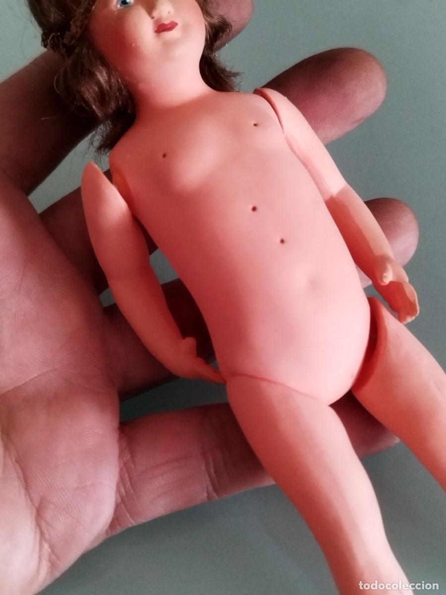 Mu&ntilde;ecas celuloide: Antigua Mu&ntilde;eca francesa PETITCOLLIN a&ntilde;os 40-50. Celuloide. - Foto 3