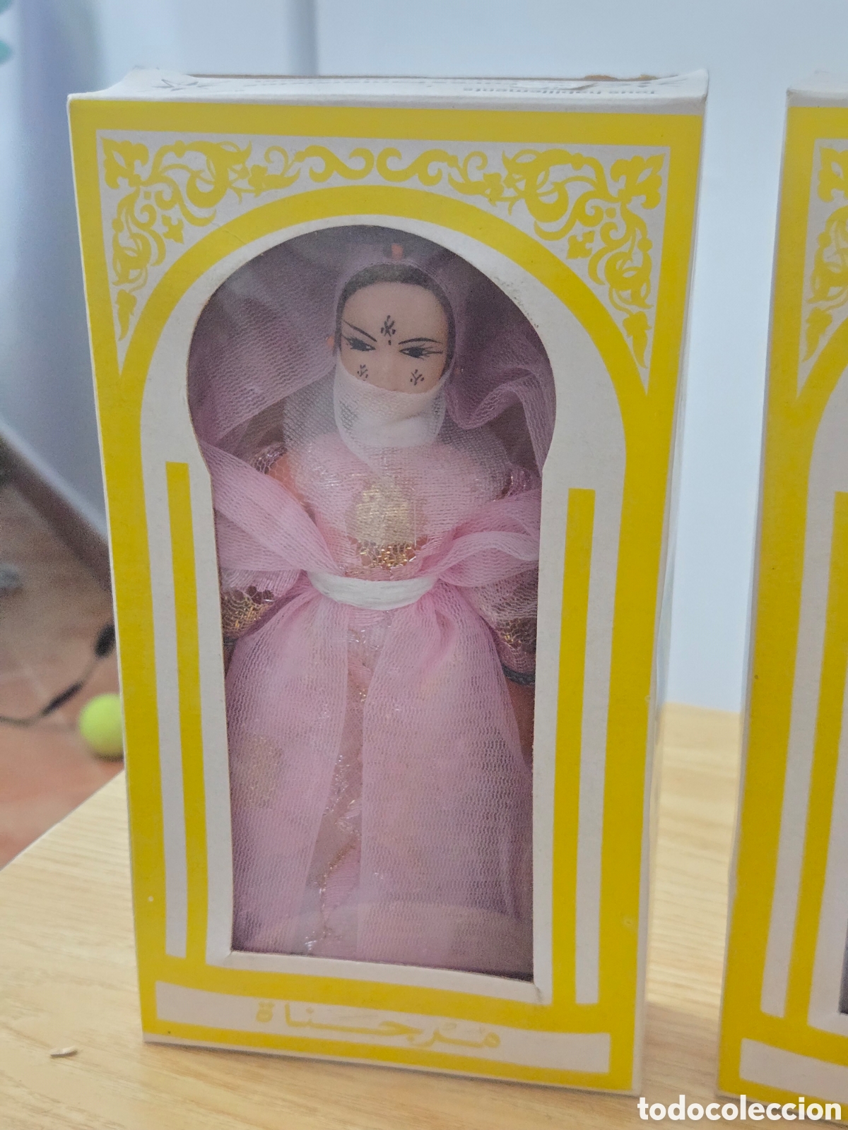 Mu&ntilde;ecas celuloide: Ant&iacute;guas mu&ntilde;ecas marroqu&iacute;es Celuloide en sus cajas - Foto 2