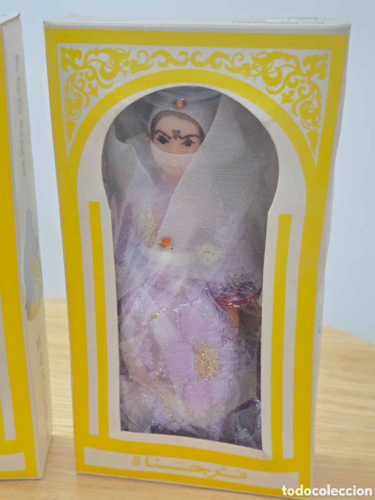 Mu&ntilde;ecas celuloide: Ant&iacute;guas mu&ntilde;ecas marroqu&iacute;es Celuloide en sus cajas - Foto 3
