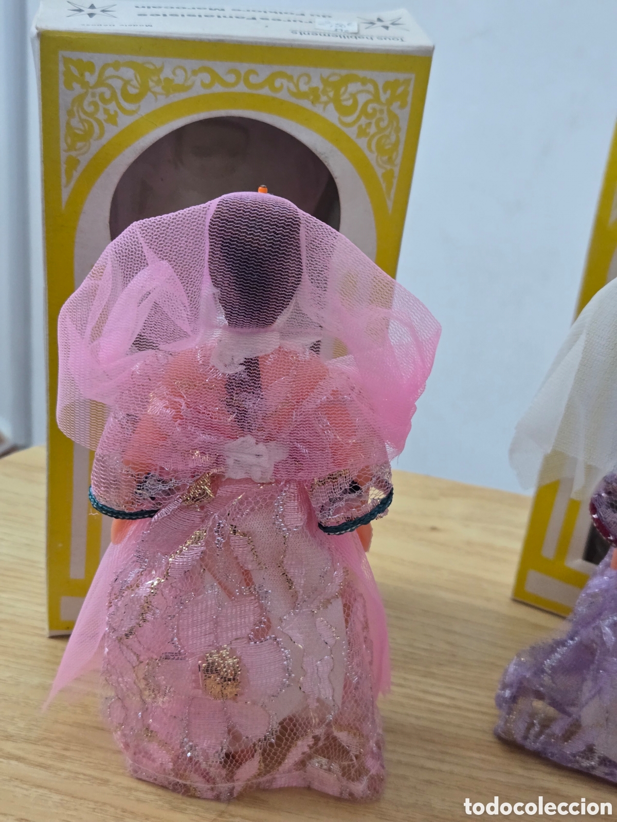 Mu&ntilde;ecas celuloide: Ant&iacute;guas mu&ntilde;ecas marroqu&iacute;es Celuloide en sus cajas - Foto 6