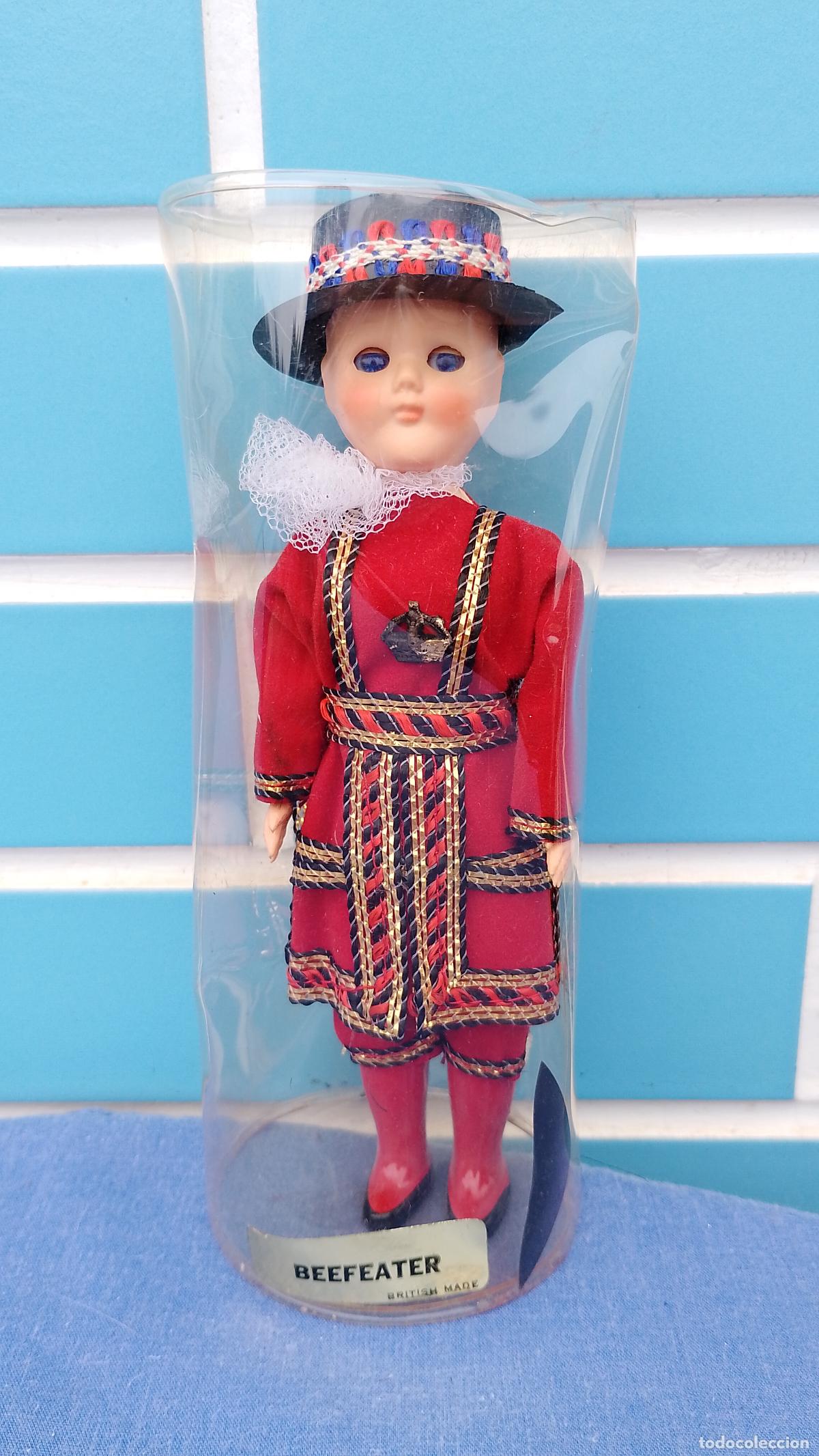Mu&ntilde;ecas celuloide: Antiguo mu&ntilde;eco ingl&eacute;s de celuloide Beefeater - Foto 1