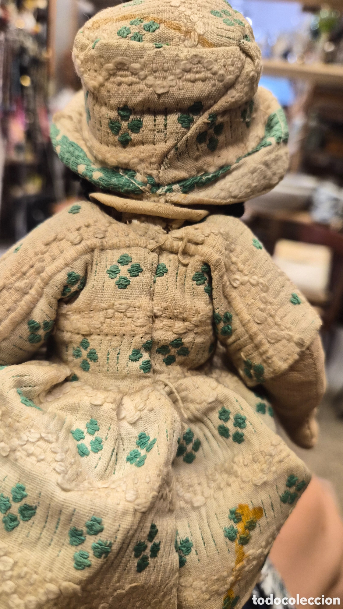 Mu&ntilde;ecas celuloide: Mu&ntilde;eca antigua cabeza celuloide cuerpo de trapo - Foto 10