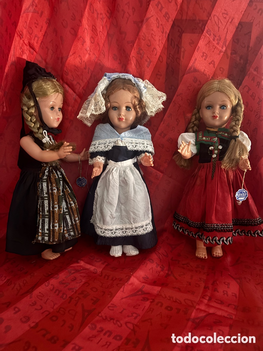 Mu&ntilde;ecas celuloide: Lote de tres mu&ntilde;ecas alemanas,de colecci&oacute;n - Foto 8