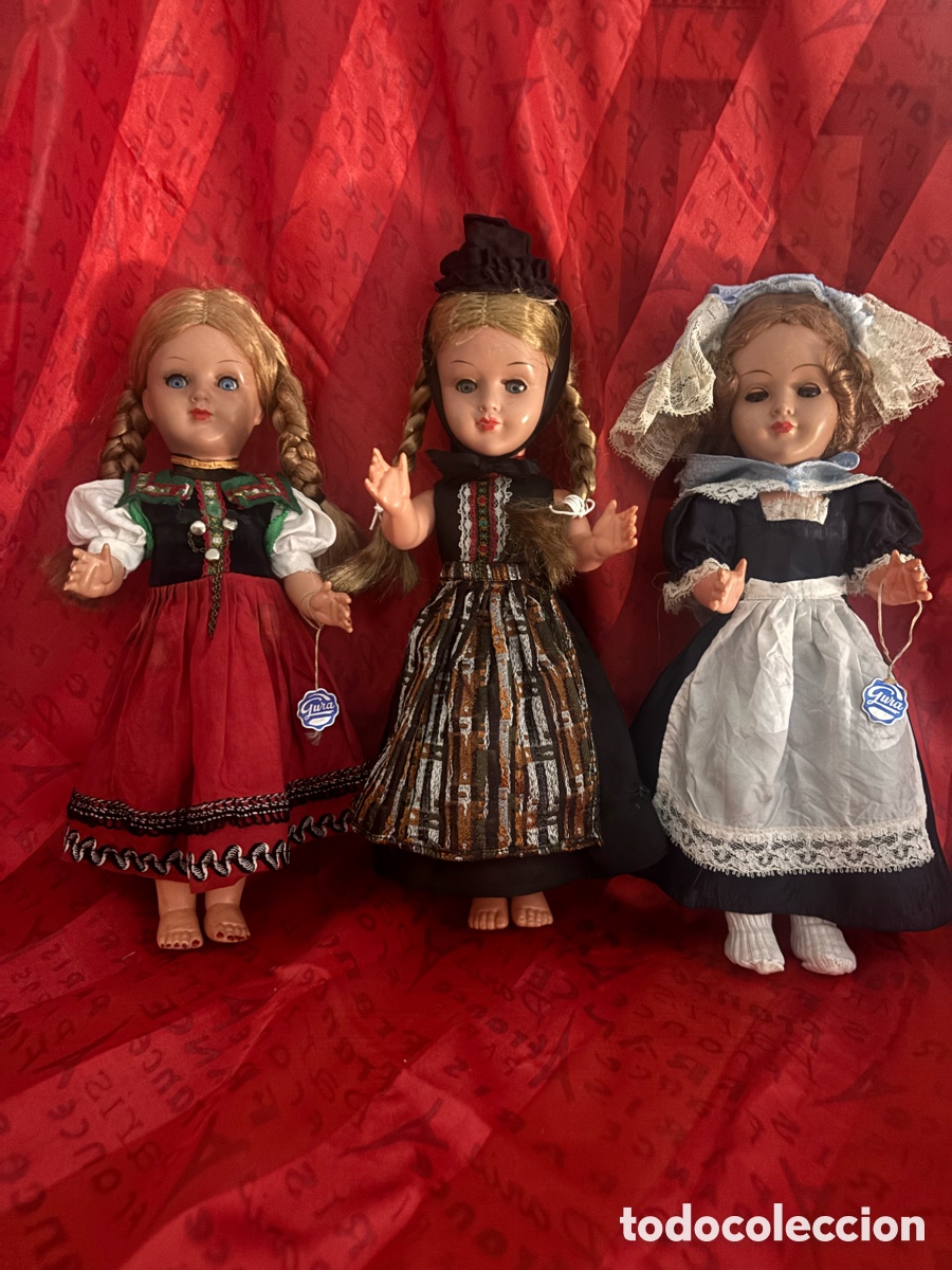 Mu&ntilde;ecas celuloide: Lote de tres mu&ntilde;ecas alemanas,de colecci&oacute;n - Foto 10