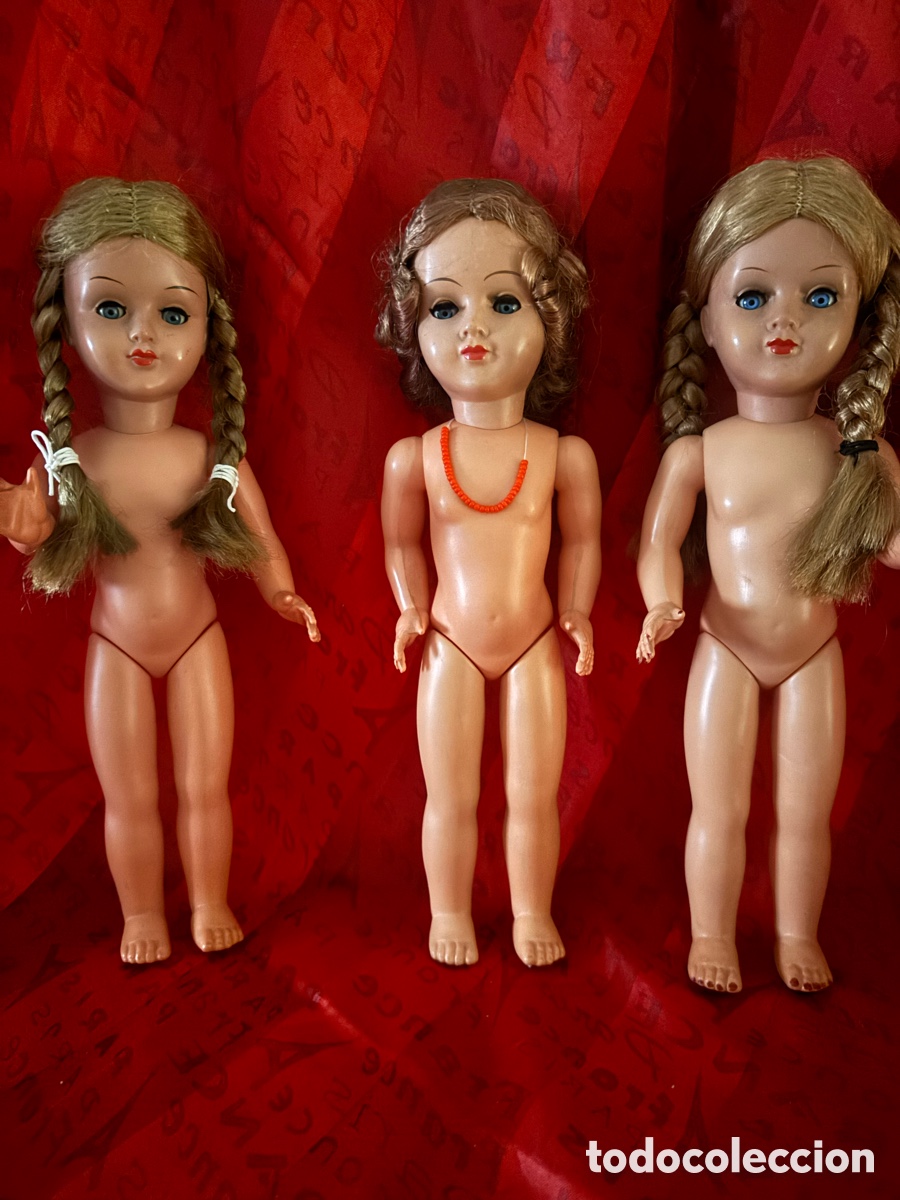 Mu&ntilde;ecas celuloide: Lote de tres mu&ntilde;ecas alemanas,de colecci&oacute;n - Foto 16
