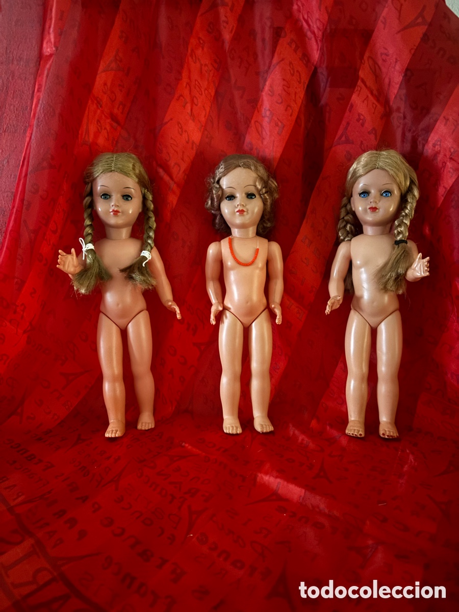 Mu&ntilde;ecas celuloide: Lote de tres mu&ntilde;ecas alemanas,de colecci&oacute;n - Foto 18