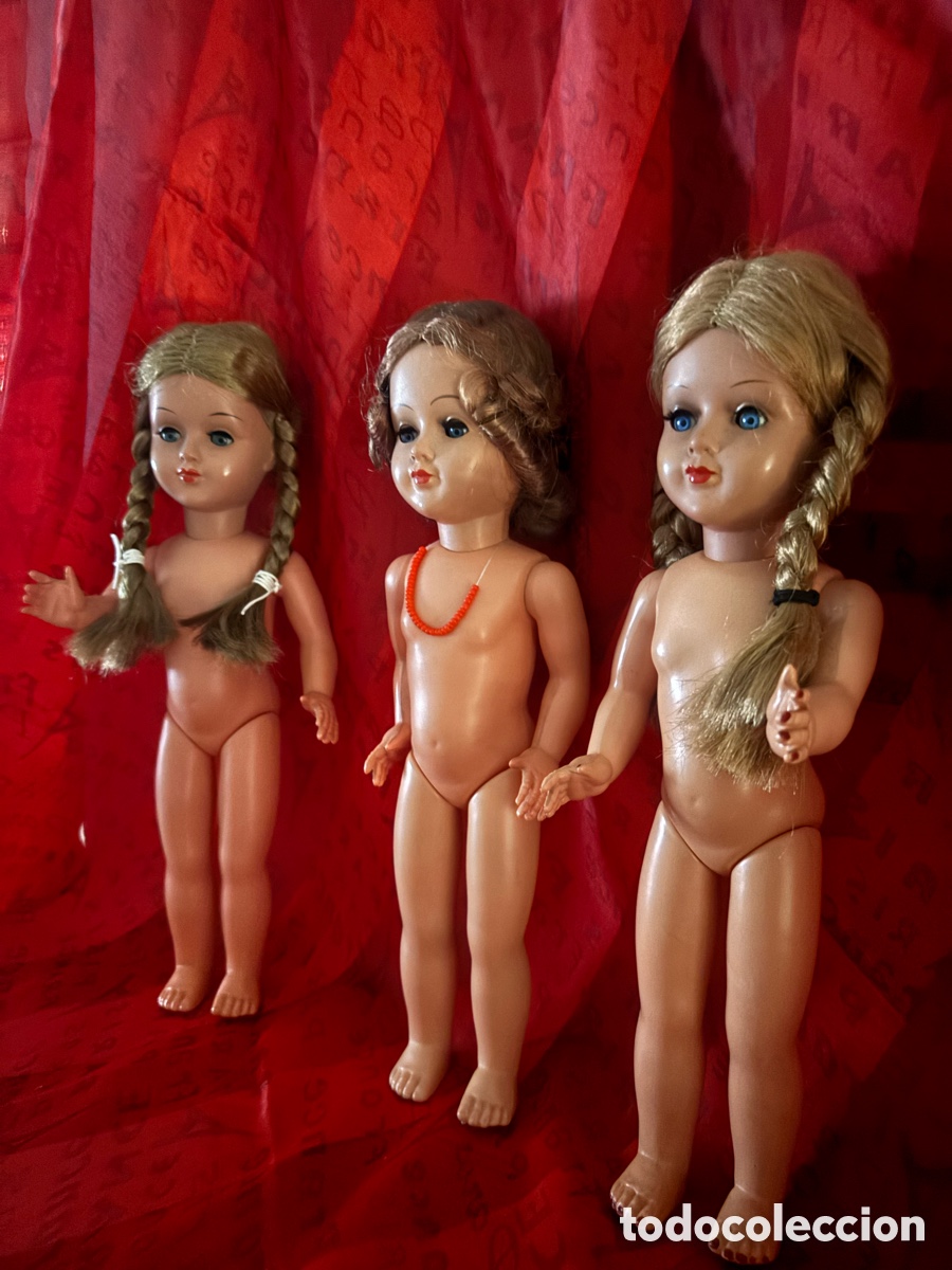 Mu&ntilde;ecas celuloide: Lote de tres mu&ntilde;ecas alemanas,de colecci&oacute;n - Foto 19