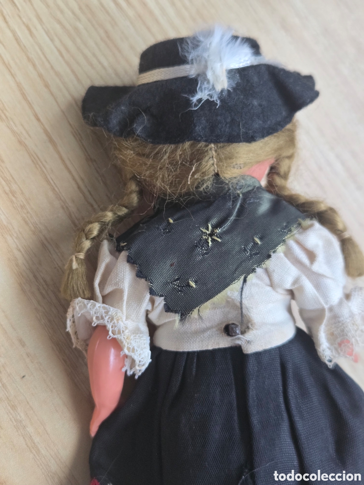 Mu&ntilde;ecas celuloide: Antigua mu&ntilde;eca de celuloide a cuerda,sin llave - Foto 7