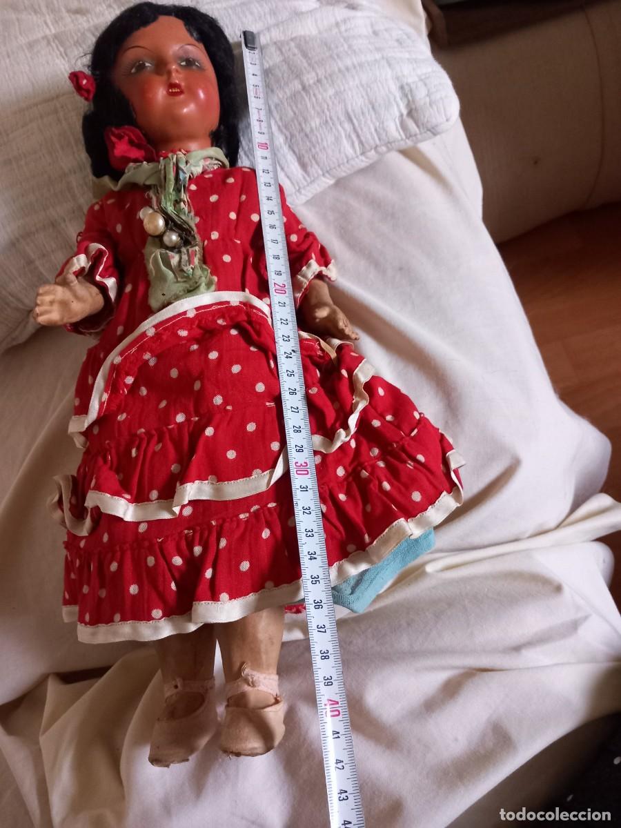 Mu&ntilde;ecas celuloide: ANTIGUA MU&Ntilde;ECA CELULOIDE Y CART&Oacute;N PIEDRA - Foto 2
