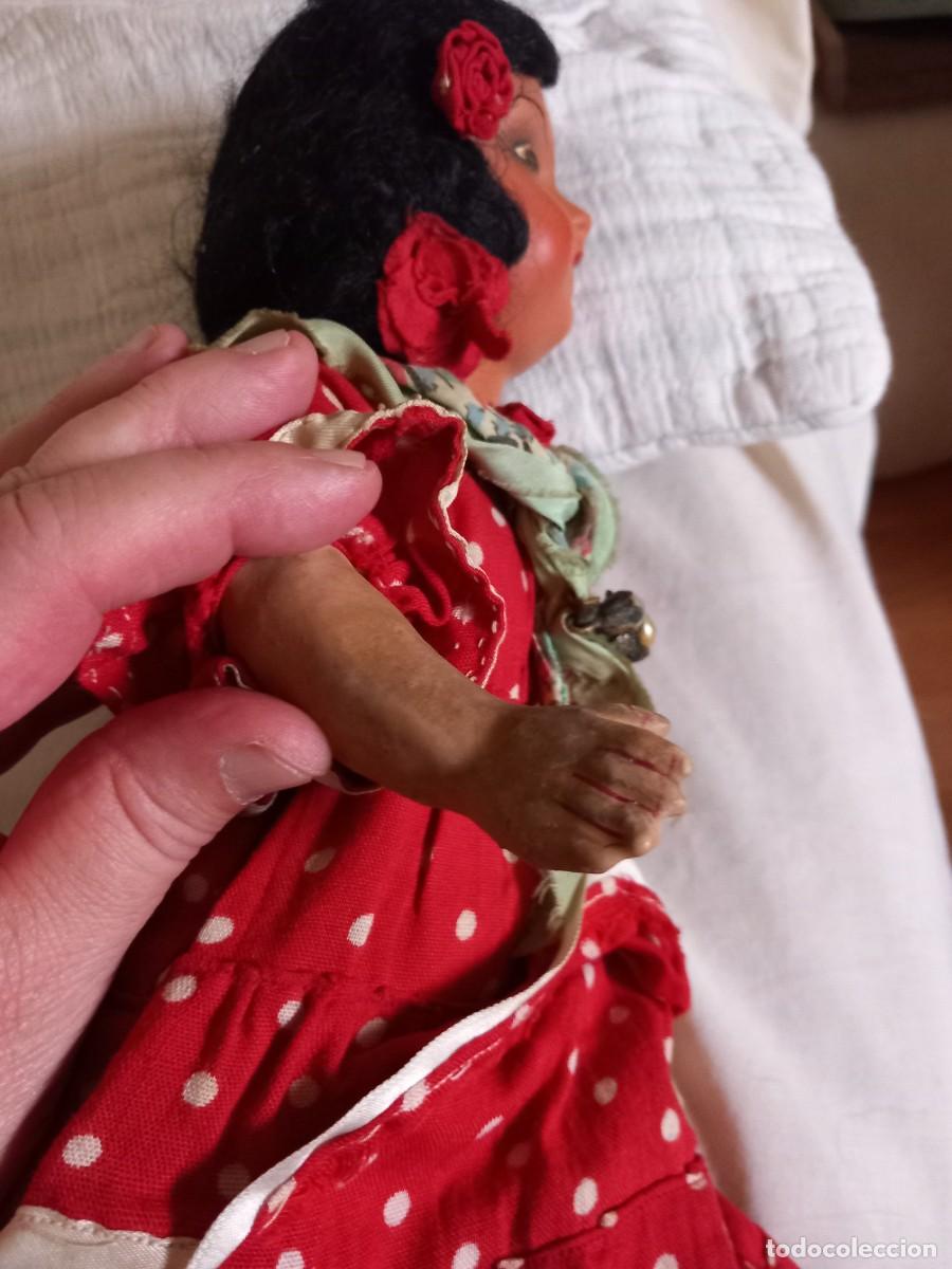Mu&ntilde;ecas celuloide: ANTIGUA MU&Ntilde;ECA CELULOIDE Y CART&Oacute;N PIEDRA - Foto 4