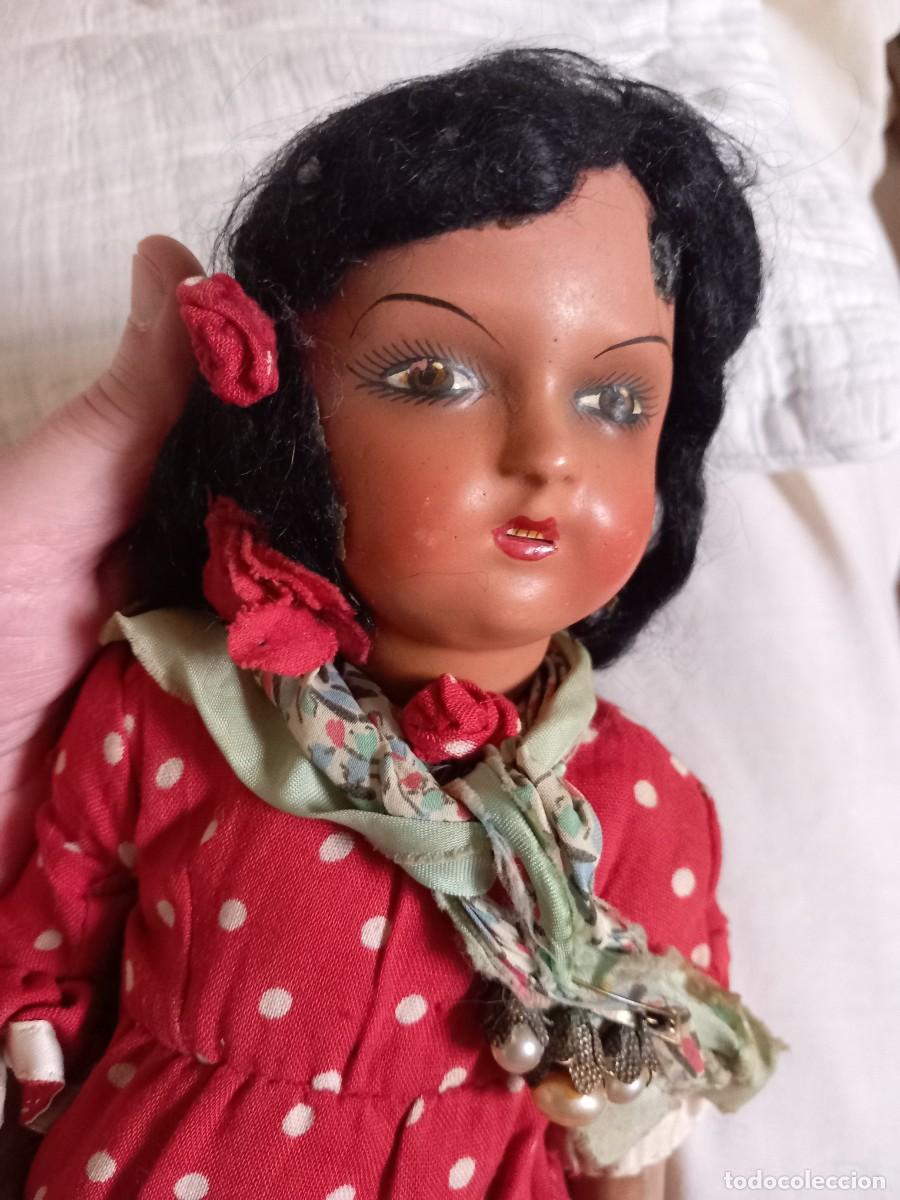 Mu&ntilde;ecas celuloide: ANTIGUA MU&Ntilde;ECA CELULOIDE Y CART&Oacute;N PIEDRA - Foto 7