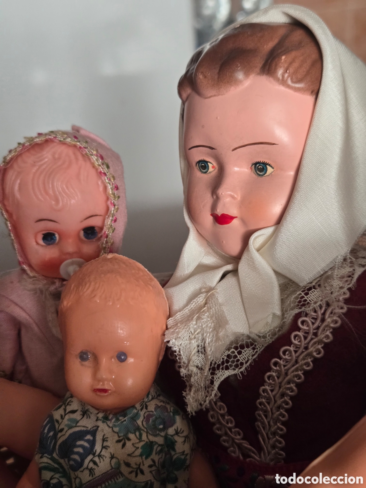 Mu&ntilde;ecas celuloide: Lote de antiguos mu&ntilde;ecos - Foto 4