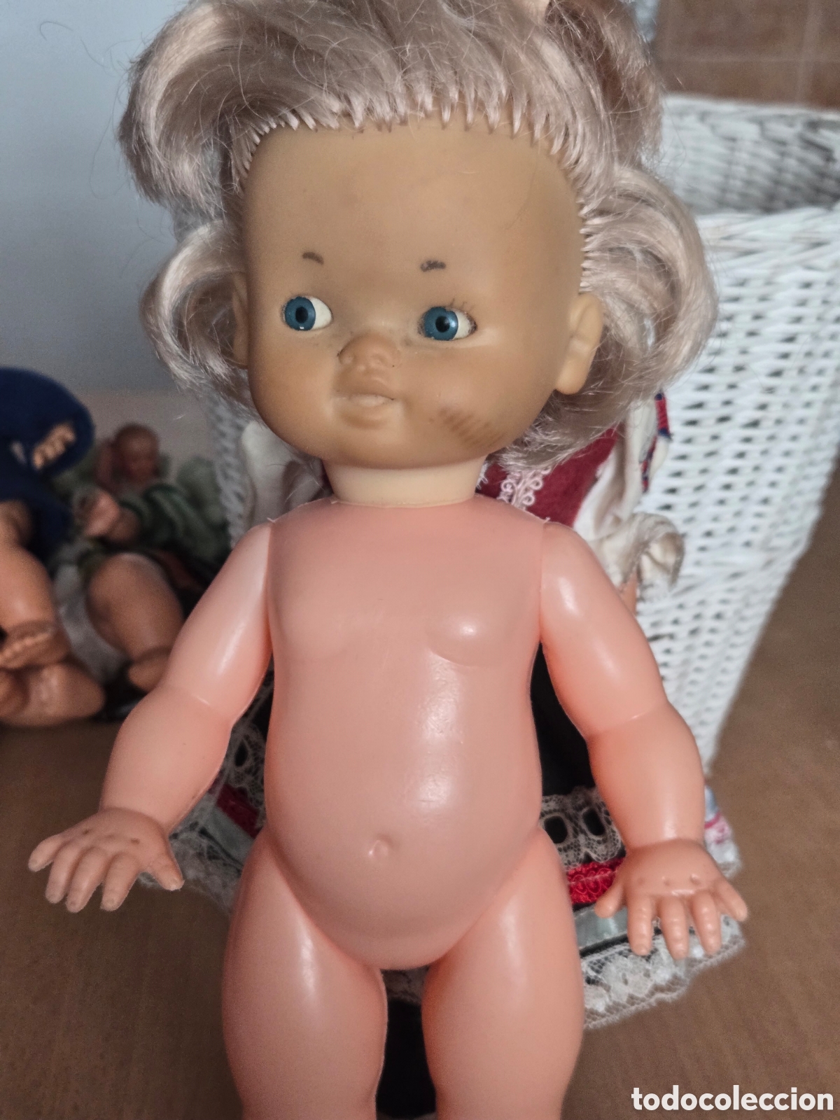 Mu&ntilde;ecas celuloide: Lote de antiguos mu&ntilde;ecos - Foto 13