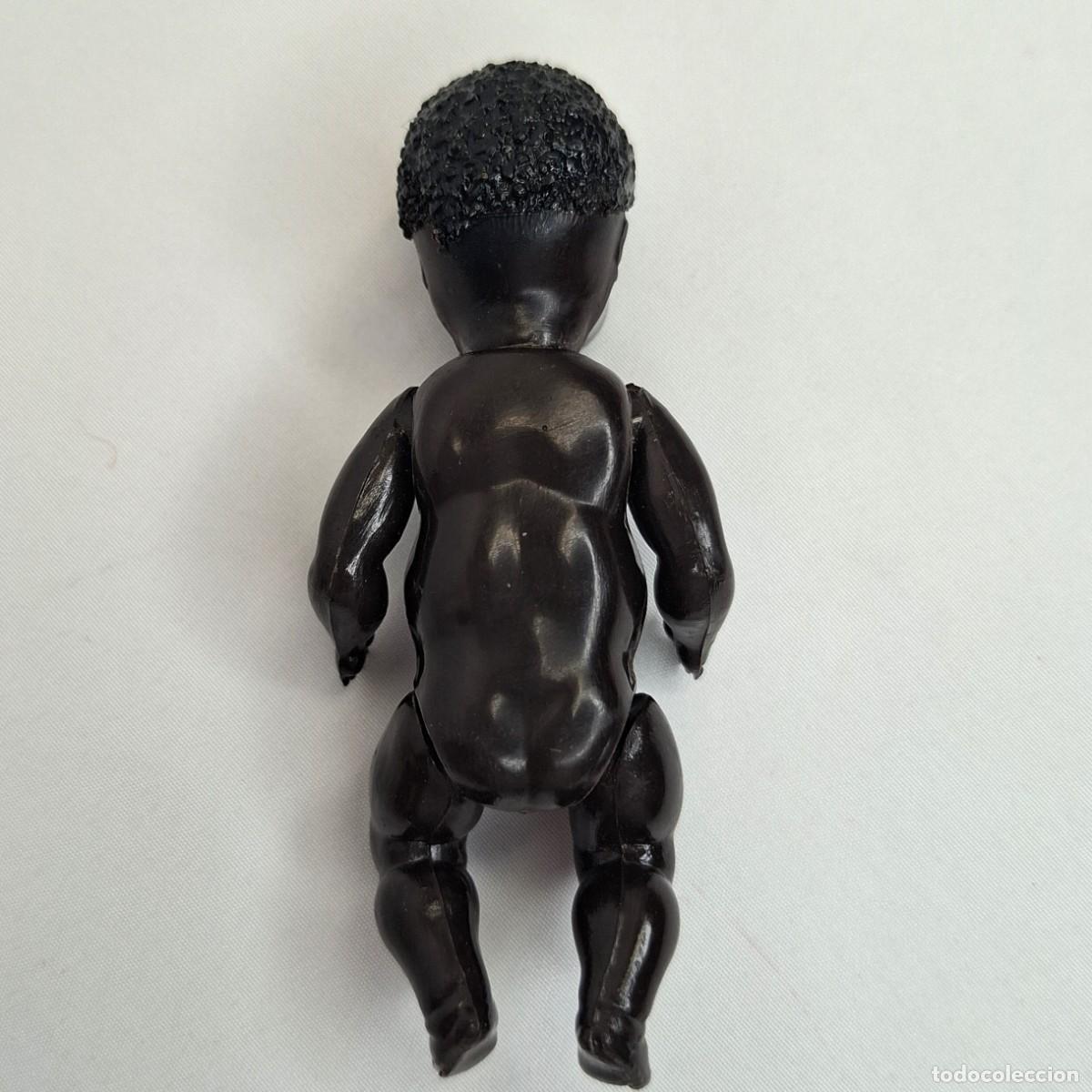 Mu&ntilde;ecas celuloide: MU&Ntilde;ECO BEBE DE CELULOIDE NEGRO, OJOS DURMIENTES MIDE 9 cm. - Foto 3