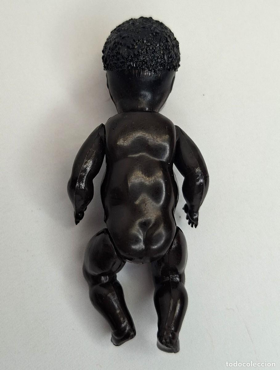 Mu&ntilde;ecas celuloide: MU&Ntilde;ECO BEBE DE CELULOIDE NEGRO, OJOS DURMIENTES MIDE 9 cm. - Foto 3