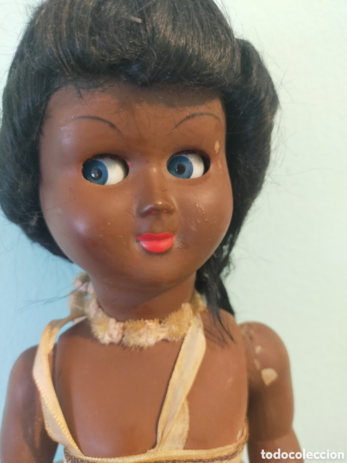 Mu&ntilde;ecas celuloide: Mu&ntilde;eca mulata desconozco fabricante - Foto 3
