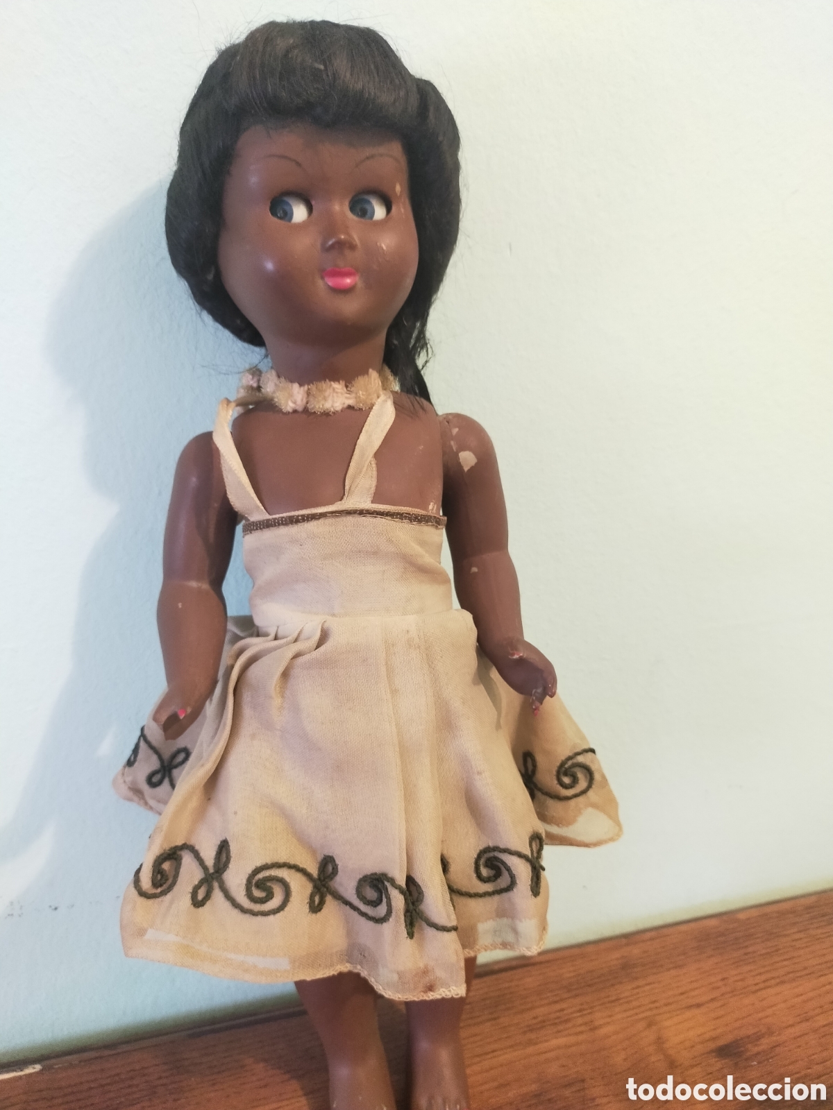 Mu&ntilde;ecas celuloide: Mu&ntilde;eca mulata desconozco fabricante - Foto 4