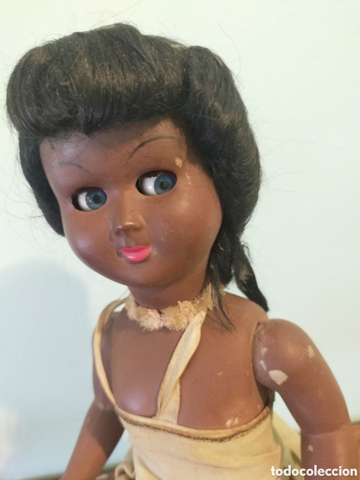 Mu&ntilde;ecas celuloide: Mu&ntilde;eca mulata desconozco fabricante - Foto 5