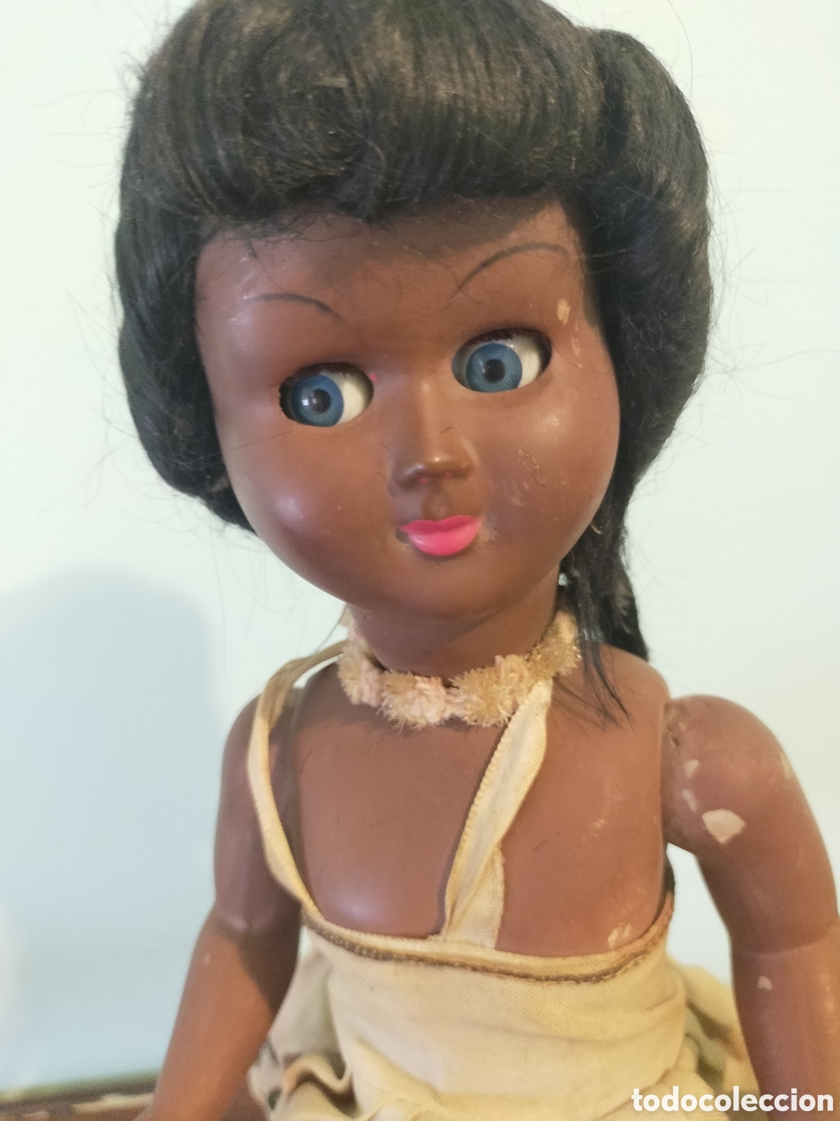 Mu&ntilde;ecas celuloide: Mu&ntilde;eca mulata desconozco fabricante - Foto 6