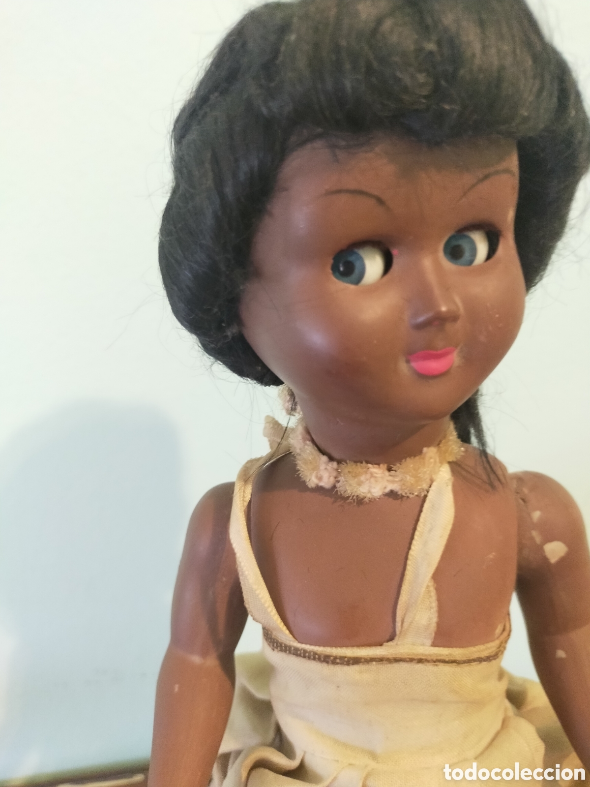 Mu&ntilde;ecas celuloide: Mu&ntilde;eca mulata desconozco fabricante - Foto 7