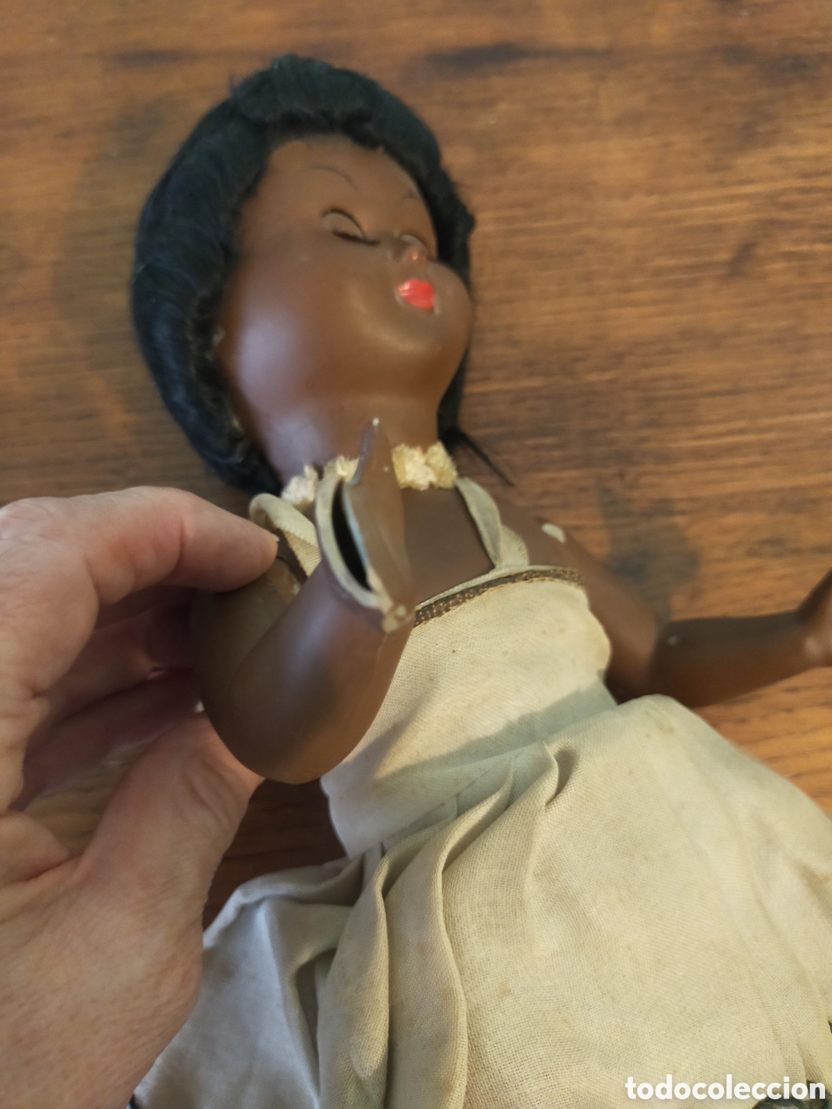 Mu&ntilde;ecas celuloide: Mu&ntilde;eca mulata desconozco fabricante - Foto 10