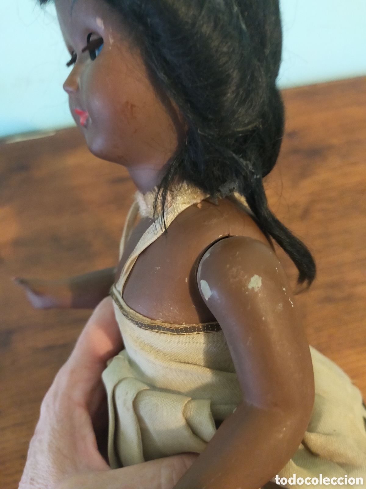 Mu&ntilde;ecas celuloide: Mu&ntilde;eca mulata desconozco fabricante - Foto 14