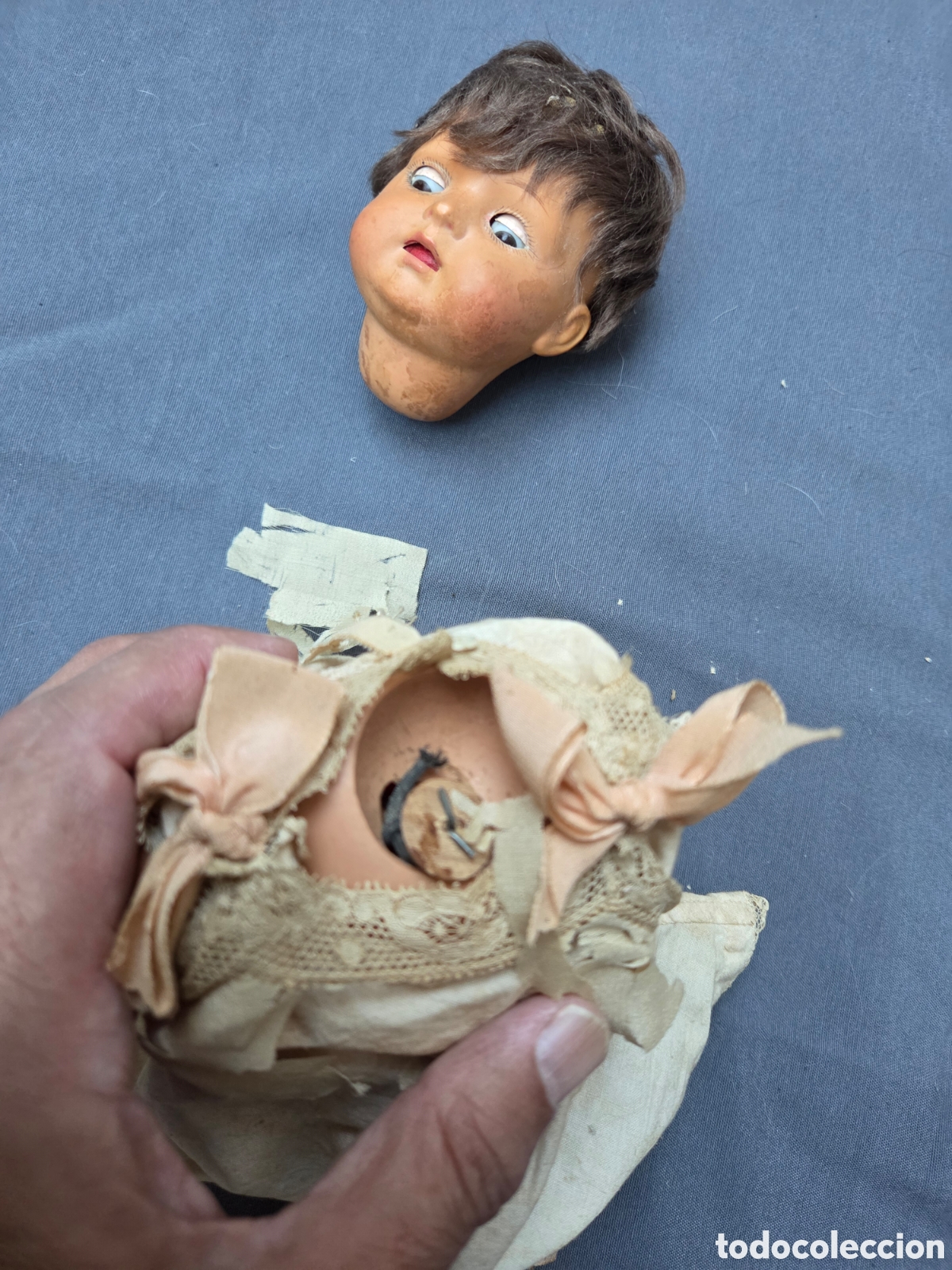 Mu&ntilde;ecas celuloide: MU&Ntilde;ECA ALEM&Aacute;N EN CELULOIDE A&Ntilde;OS 30/40 A RESTAURAR. - Foto 7