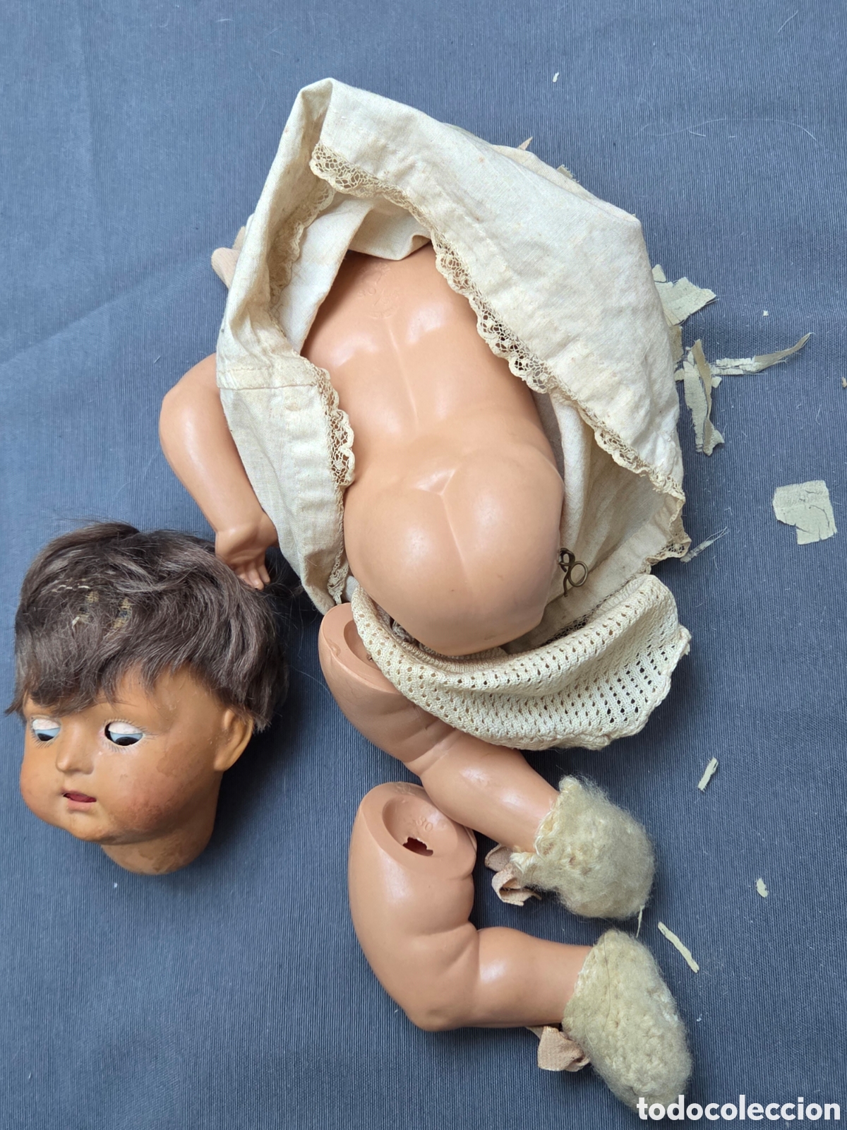 Mu&ntilde;ecas celuloide: MU&Ntilde;ECA ALEM&Aacute;N EN CELULOIDE A&Ntilde;OS 30/40 A RESTAURAR. - Foto 11