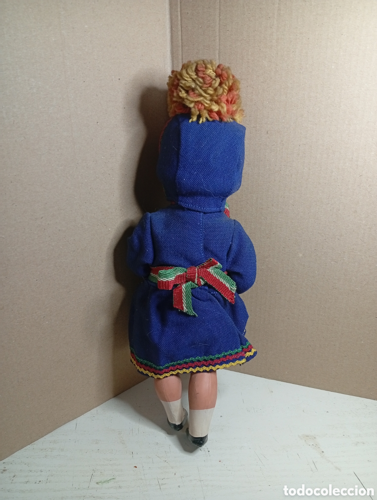 Mu&ntilde;ecas celuloide: Mu&ntilde;eca antigua vestido original - Foto 4