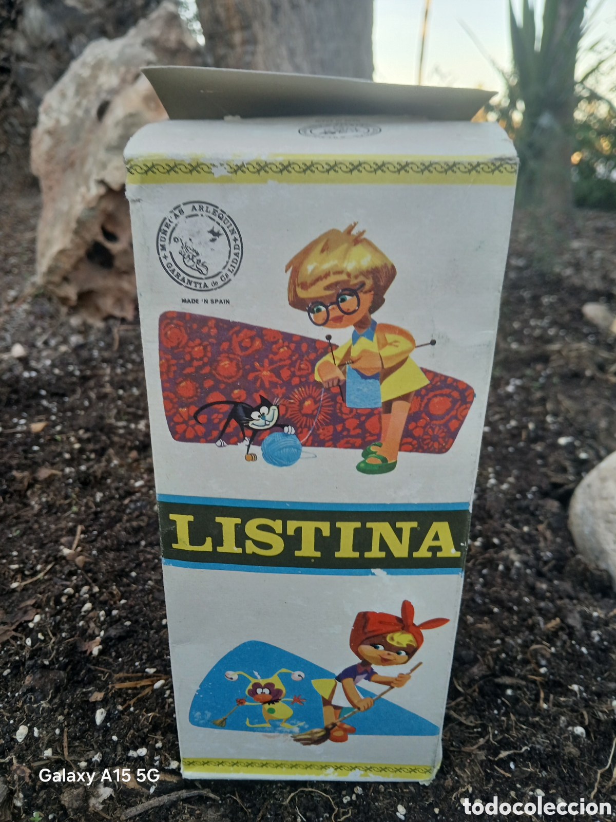 Mu&ntilde;ecas celuloide: MU&Ntilde;ECAS ATLEQUIN, MU&Ntilde;ECA LISTINA CUERDA EN CAJA ORIGINAL. - Foto 2
