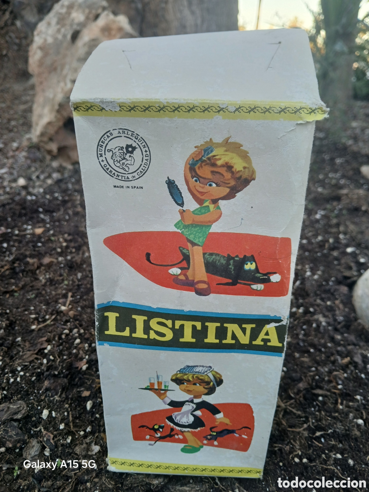 Mu&ntilde;ecas celuloide: MU&Ntilde;ECAS ATLEQUIN, MU&Ntilde;ECA LISTINA CUERDA EN CAJA ORIGINAL.