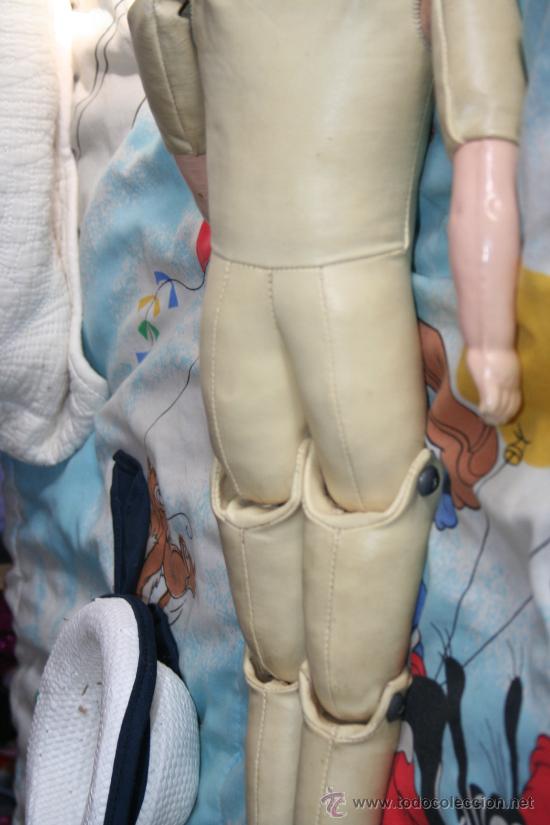 Muñecas Composición: antigua muñeca de piel de cabritilla americana - Foto 9 - 31146204