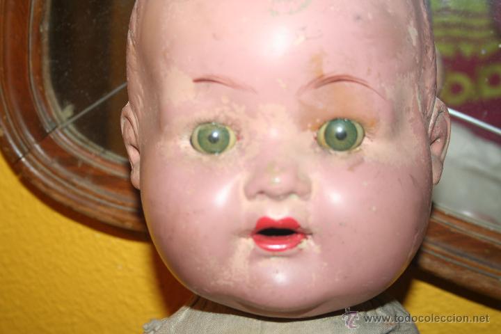 Mu&ntilde;ecas composici&oacute;n: antiguo mu&ntilde;eco bebe enorme de composicion - Foto 9