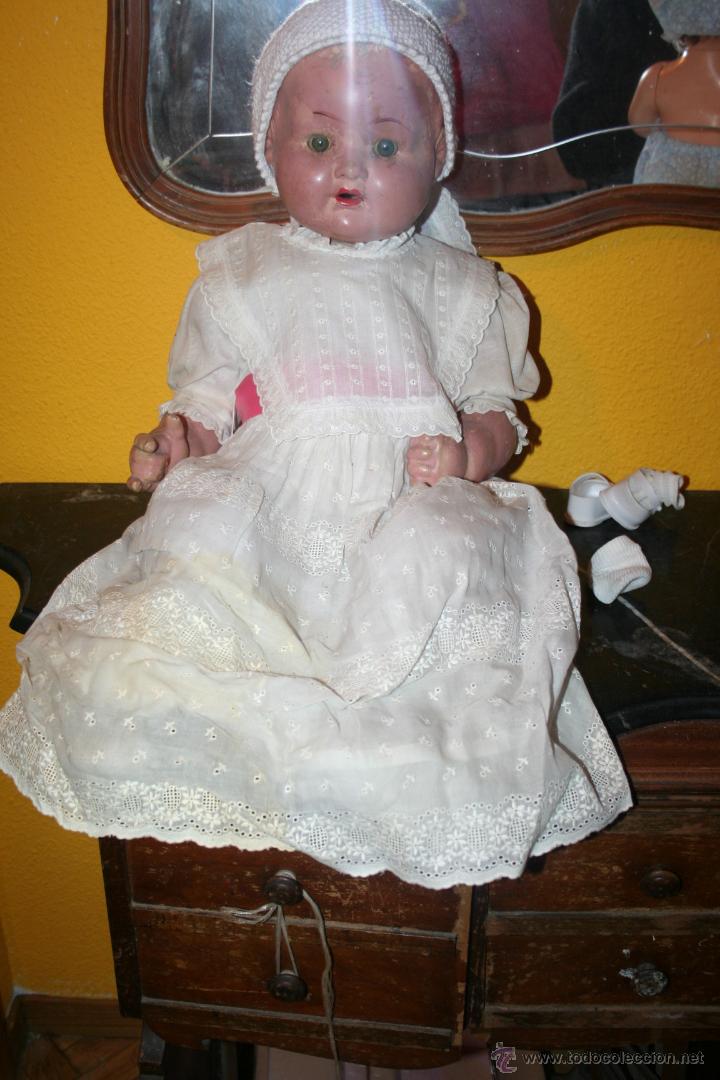 Mu&ntilde;ecas composici&oacute;n: antiguo mu&ntilde;eco bebe enorme de composicion - Foto 20
