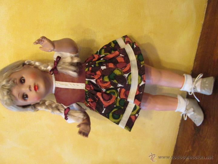 Mu&ntilde;ecas composici&oacute;n: Antigua mu&ntilde;eca alemana Sonneberg celuloide y composicion 53 cms - Foto 2