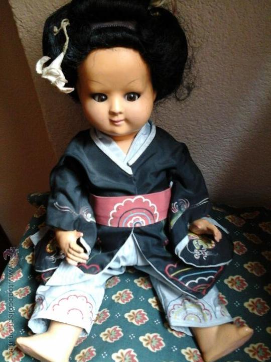 Mu&ntilde;ecas composici&oacute;n: Mu&ntilde;eca japonesa antigua - Foto 1
