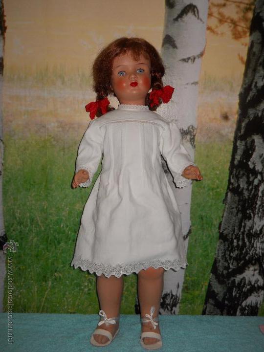 Mu&ntilde;ecas composici&oacute;n: Antigua mu&ntilde;eca de 78 cm (ADMITO OFERTAS) - Foto 1