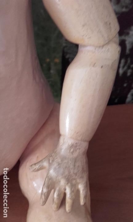 Mu&ntilde;ecas composici&oacute;n: Antigua mu&ntilde;eca francesa de 61 cm (ADMITO OFERTAS) - Foto 9