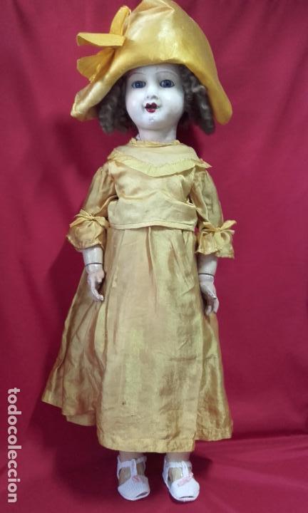 Mu&ntilde;ecas composici&oacute;n: Antigua mu&ntilde;eca francesa numerada 76 cm (ADMITO OFERTAS) - Foto 1