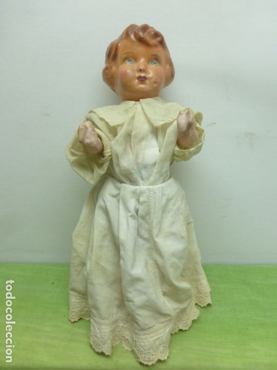Mu&ntilde;ecas composici&oacute;n: antiguo Mu&ntilde;eco de composici&oacute;n y trapo - ropa original de hilo - Foto 1