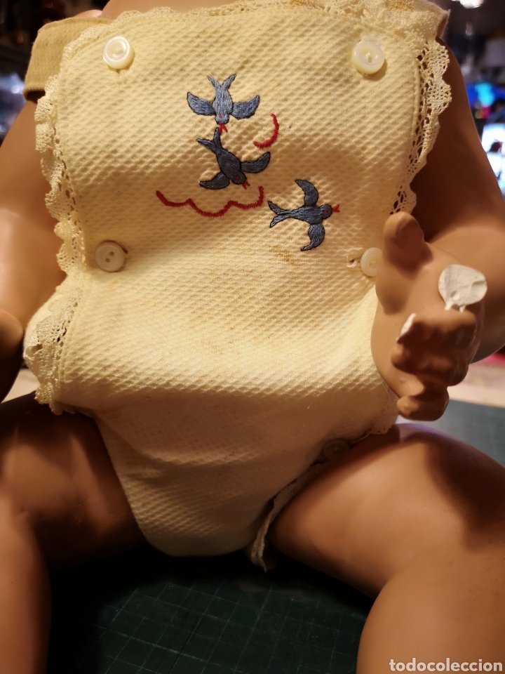Mu&ntilde;ecas composici&oacute;n: Mu&ntilde;eco bebe antiguo Alem&aacute;n - Foto 13
