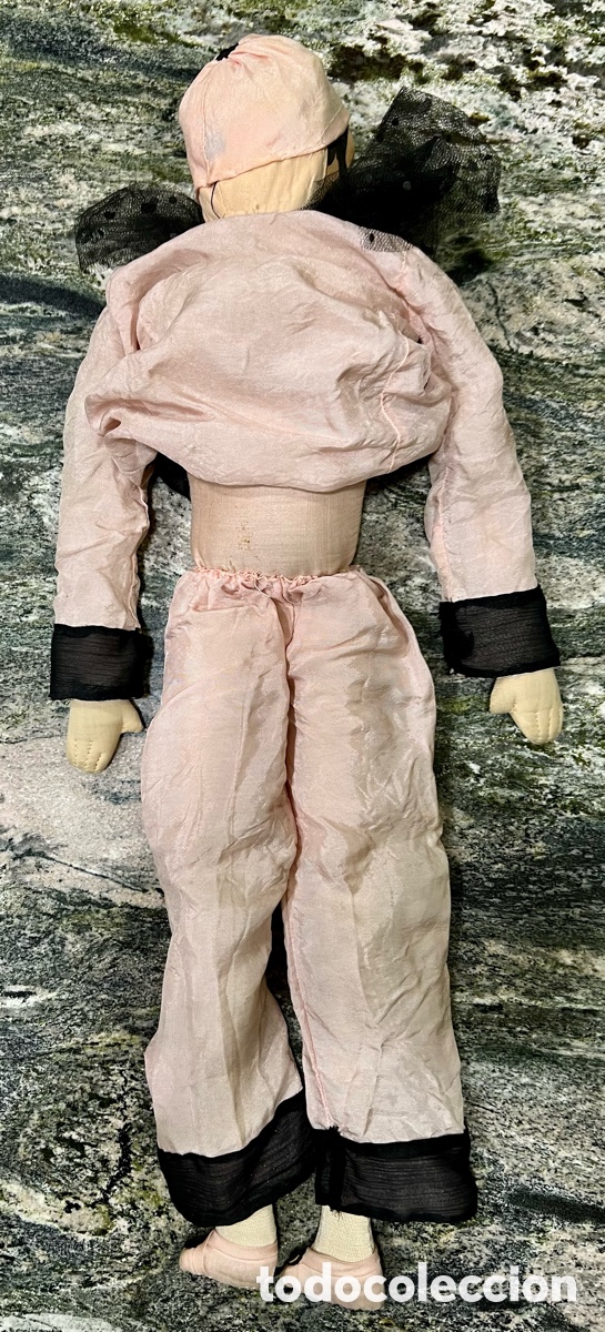 Mu&ntilde;ecas composici&oacute;n: Arlequ&iacute;n antiguo con traje original. - Foto 3