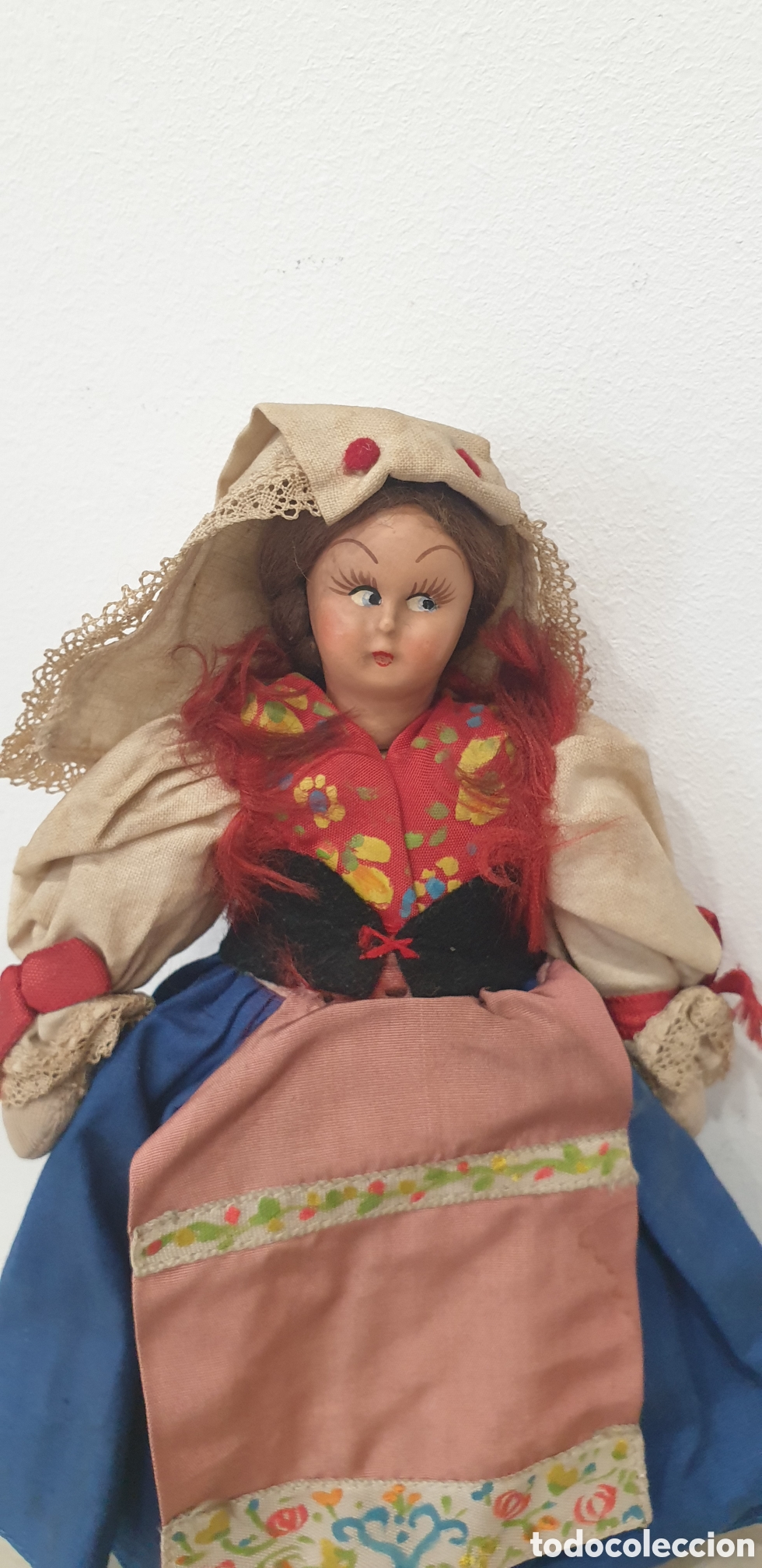 Mu&ntilde;ecas composici&oacute;n: Mu&ntilde;eca con traje t&iacute;pico Holandes, a&ntilde;os 50 - Foto 2